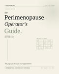The Perimenopause Operator's Guide — Starter Edition cover